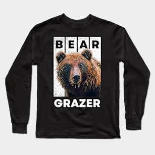 Bear Grazer A Fearless Bear Mama Vintage Long Sleeve T-Shirt